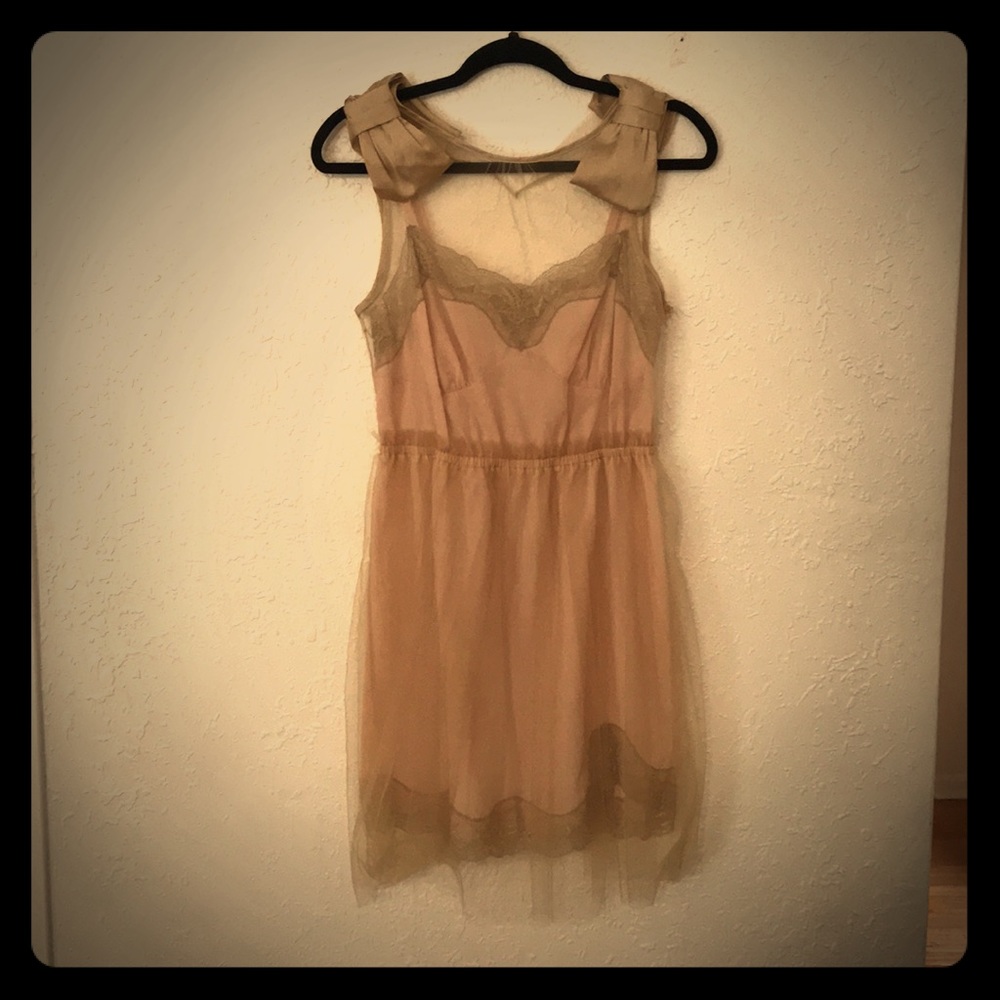 NWOT Rodarte for Target slip pink beige slip dress